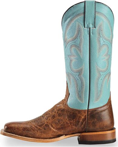 Tony Lama Mens Sealy Square Toe Boots Mid Calf - Blue in Saudi Arabia