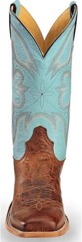 Tony Lama Mens Sealy Square Toe Boots Mid Calf - Blue in Saudi Arabia