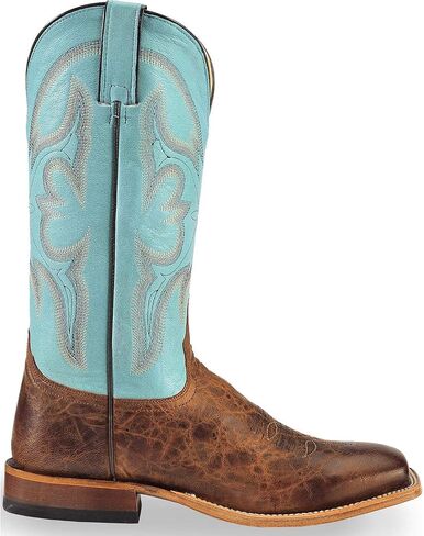 Tony Lama Mens Sealy Square Toe Boots Mid Calf - Blue in Saudi Arabia