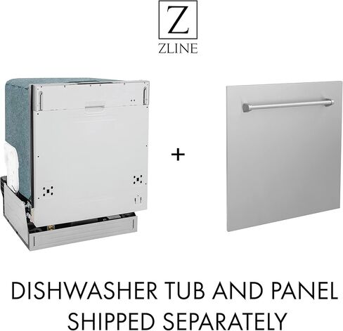 ZLINE 24 in. Top Control Dishwasher in Blue Gloss with Stainless Steel Tub and Modern Style Handle in Saudi Arabia