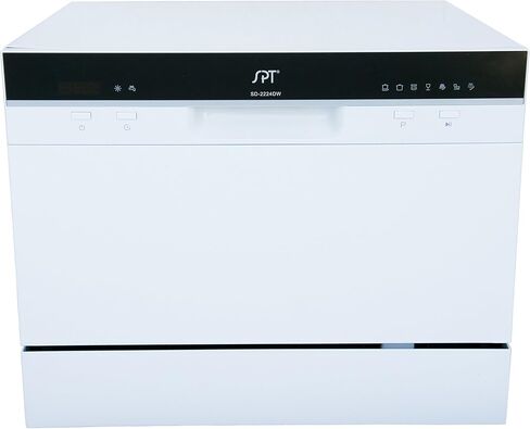 SPT SD-2224DWA Energy Star Countertop Dishwasher with Delay Start & LED – White in Saudi Arabia