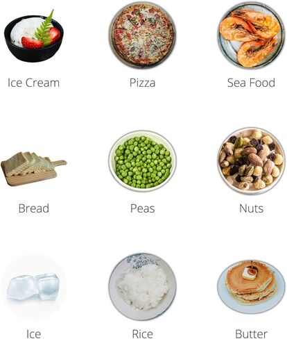 Northair Compact Mini Freezer with Glass Display Door - 2.1 Cu Ft with 2 Removable Shelves - Quiet Upright Freezer - 7 Temperature Settings - Black in Kuwait