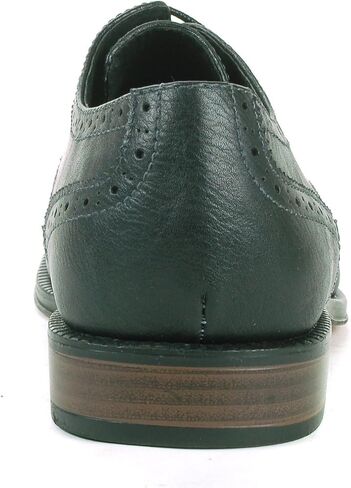 Alpine Swiss Zurich Mens Wing Tip Oxfords Two Tone Brogue Medallion Dress Shoes in Saudi Arabia