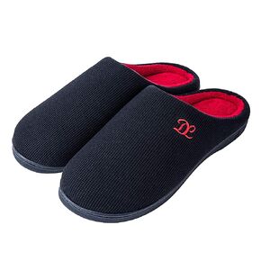 DL Mens Memory Foam Slippers Slip on, Comfy House Slippers For Mens Indoor Outdoor, Cozy Men's Bedroom Slippers Warm Soft Flannel Lining Closed Toe Man Slippers Size Black Gray Navy in Saudi Arabia