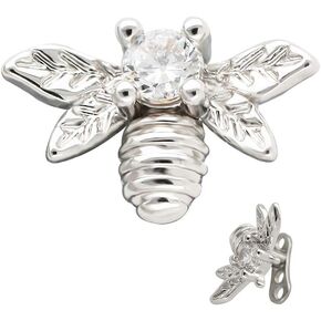 Excepro Dermal Anchor G23 Titanium Multicolor Plated Bees CZ Body Jewelry Anchor Dermal Tops in Kuwait