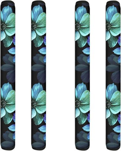 Personalized Printed Refrigerator Door Handle Cover, Firm Handle Cover, Handle Protector 4 Pack, Creative Halloween Funny Pumpkin Print in Kuwait