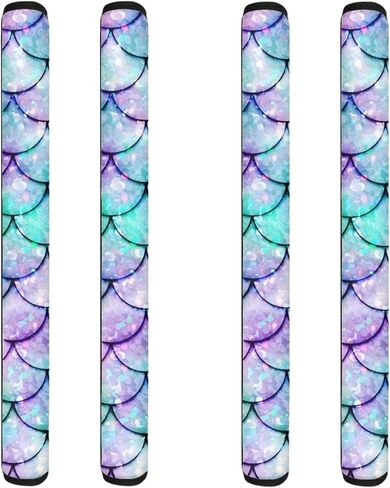 Personalized Printed Refrigerator Door Handle Cover, Firm Handle Cover, Handle Protector 4 Pack, Creative Halloween Funny Pumpkin Print in Kuwait