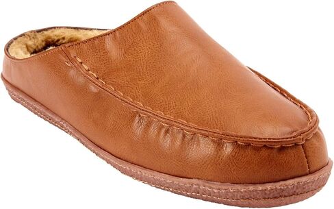 KingSize Men's Wide Width Fur-Lined Clog Slippers in Kuwait