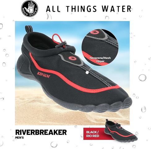 Body Glove رجالي أحذية مائية جوارب مائية، Riverbreaker، أحذية مائية للرجال أحذية الشاطئ أحذية السباحة أحذية مائية سريعة الجفاف in Kuwait