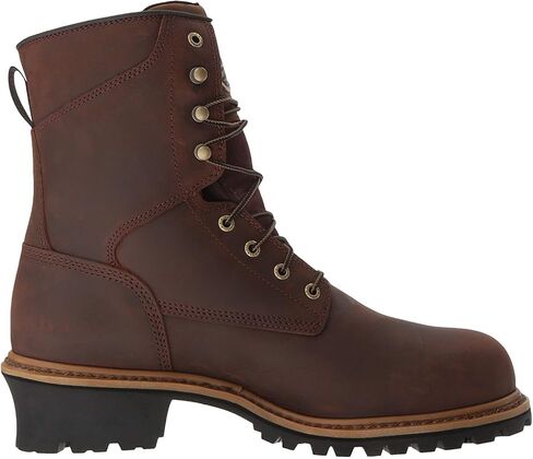 Irish Setter Men's Mesabi Waterproof 8" Steel Toe Logger Boots, Brown, 12 2E (Wide) in Saudi Arabia