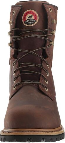 Irish Setter Men's Mesabi Waterproof 8" Steel Toe Logger Boots, Brown, 12 2E (Wide) in Saudi Arabia