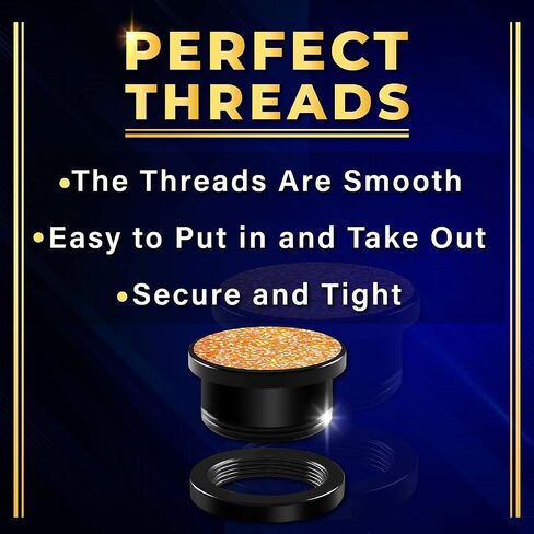 BIG GAUGES Pair of Screw Black Acrylic Tunnels Piercing Jewelry Ear Tunnel Earring Lobe Stretcher in Kuwait