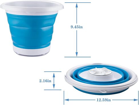 Portable Washing Machine, Foldable Mini Small Washing Machine 10L, Mini Washer for Apartments, Camping, Laundry, RV, Dormitories, Travel, Baby(USB Powered) in Saudi Arabia