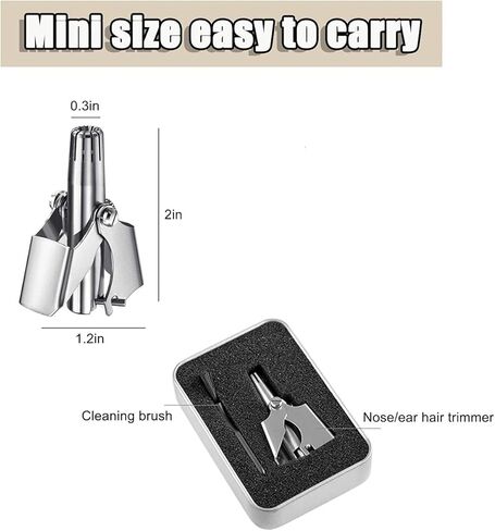 Nose Hair Trimmer & Ear Hair Trimmer, BetterJonny Stainless Steel Nose&Ear Hair Clipper for Men & Women NO-Battery, Painless, Waterproof in Saudi Arabia