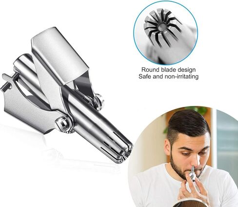 Nose Hair Trimmer & Ear Hair Trimmer, BetterJonny Stainless Steel Nose&Ear Hair Clipper for Men & Women NO-Battery, Painless, Waterproof in Saudi Arabia