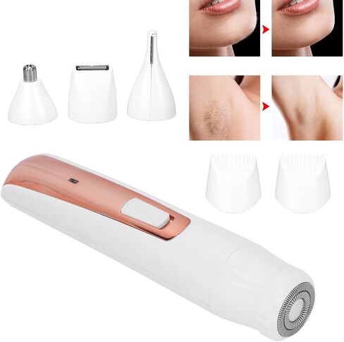 Eyebrow Trimmer, Ergonomic Design Rechargeable Multi Functional 4 In1 Hair Remover for Women for Home for Men in Saudi Arabia