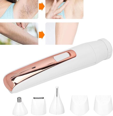 Eyebrow Trimmer, Ergonomic Design Rechargeable Multi Functional 4 In1 Hair Remover for Women for Home for Men in Saudi Arabia