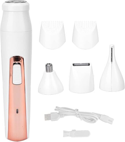 Eyebrow Trimmer, Ergonomic Design Rechargeable Multi Functional 4 In1 Hair Remover for Women for Home for Men in Saudi Arabia