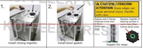 Impeller, Replaces Crathco 3587 (Pack of 6) in Saudi Arabia