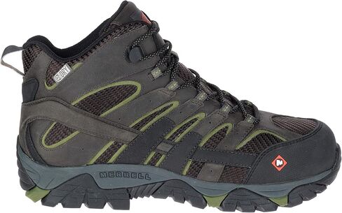 Merrell Men's Moab 2 Vent Mid Waterproof CT Work Boots, Pewter, 9.5 W US in Saudi Arabia