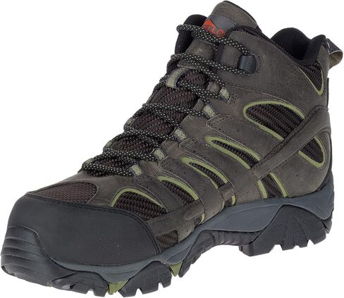 Merrell Men's Moab 2 Vent Mid Waterproof CT Work Boots, Pewter, 9.5 W US in Saudi Arabia