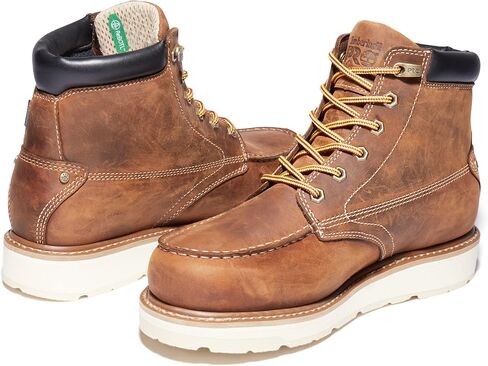 Timberland Men's Gridworks Alloy Safety Toe Waterproof 6 AL WP, Golden Brown, 9 Wide in Saudi Arabia
