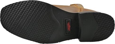 Establo Men's Work Boots Genuine Crazy Leather Color Mango in Kuwait