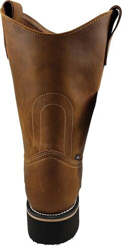 Establo Men's Work Boots Genuine Crazy Leather Color Mango in Kuwait