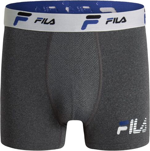 Fila Men's 4" Trunk No Fly Front with Pouch, Jersey & Mesh, 4-Pack in Kuwait