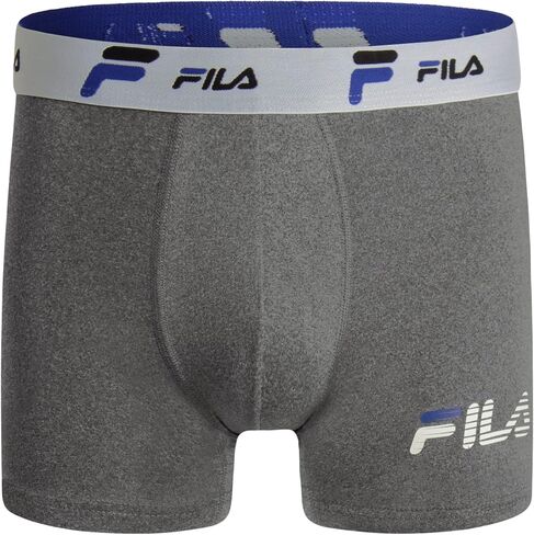 Fila Men's 4" Trunk No Fly Front with Pouch, Jersey & Mesh, 4-Pack in Kuwait