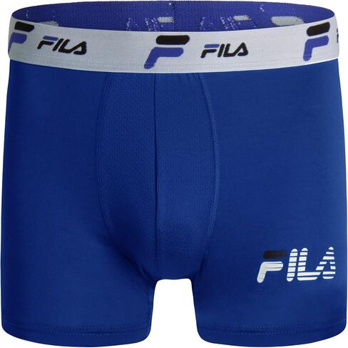 Fila Men's 4" Trunk No Fly Front with Pouch, Jersey & Mesh, 4-Pack in Kuwait