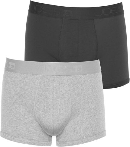 Joe's Men's 2pk Cotton Modal Stretch Trunk X-Large Black/Grey Heather (BHG) in Saudi Arabia