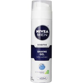 NIVEA FOR MEN Sensitive, Shaving Gel 7 Ounce (Pack of 4) in Kuwait