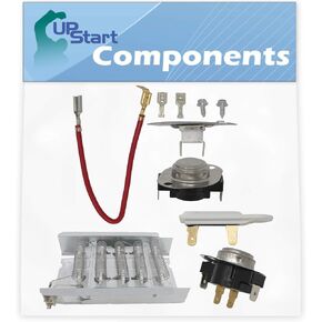 279838, 279816, 3392519 & 3387134 Dryer Heating Element & Thermostat Combo Pack Replacement for Whirlpool LER4600PQ0 - Compatible w/ 279838, 279816, 3392519 & 3387134 Heater Element & Thermostat Kit in Kuwait