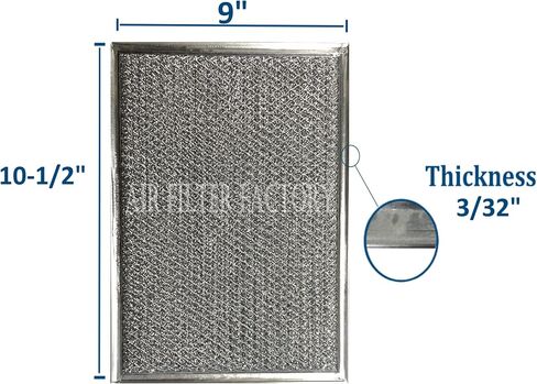 2-Pack Air Filter Factory Replacement For GE WB2X8253, WB02X10700, WB02X8253, WB2X8406 Aluminum Mesh Combo Charcoal Filter in Saudi Arabia