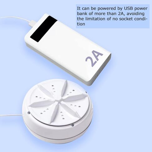 غسالة صغيرة محمولة، غسالة توربو بالموجات فوق الصوتية مع USB للمنزل والعمل والسفر وغرفة الكلية، غسالة توربو لتنظيف الجورب والملابس الداخلية والخرق الصغيرة in Kuwait
