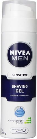 NIVEA FOR MEN Sensitive, Shaving Gel 7 Ounce (Pack of 4) in Kuwait