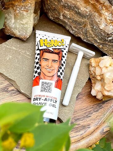 H2NO! Citrus Woods Dry-Apply Shave Gel 3.4oz Natural Non-Foaming Aloe Detailing Shave Gel in Saudi Arabia