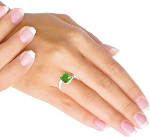 JEWELOPORIUM Solid 925 Sterling Silver Gemstone Handmade Ring for Women (99148_R) in Saudi Arabia