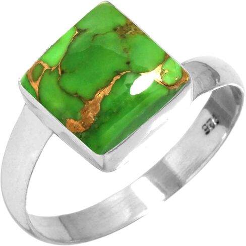 JEWELOPORIUM Solid 925 Sterling Silver Gemstone Handmade Ring for Women (99148_R) in Saudi Arabia