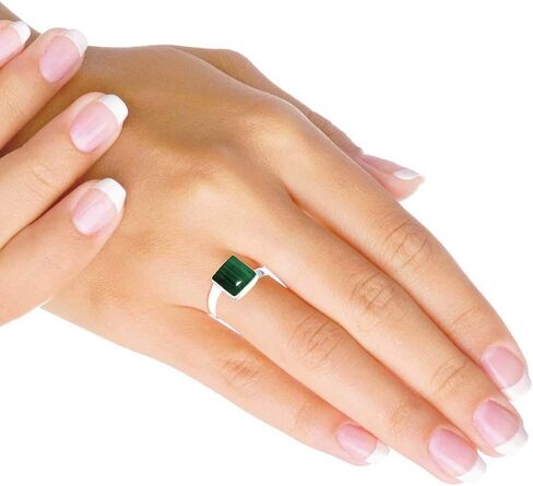 JEWELOPORIUM Solid 925 Sterling Silver Gemstone Handmade Ring for Women (99148_R) in Saudi Arabia