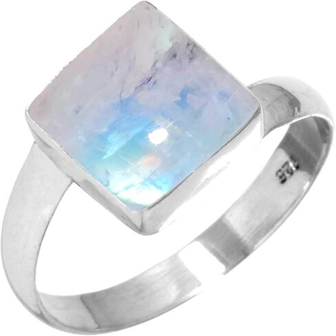 JEWELOPORIUM Solid 925 Sterling Silver Gemstone Handmade Ring for Women (99148_R) in Saudi Arabia
