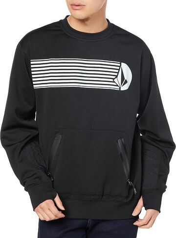 Volcom Men's Let It Storm Crew Riding Snowboard Fleece Sweatshirt in Kuwait