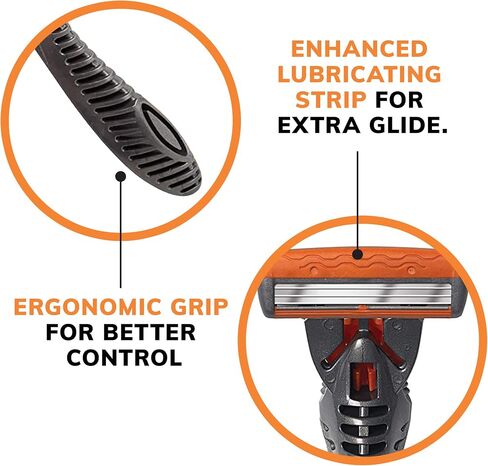 BIC Comfort 3 Hybrid Disposable Razors for Men, 1 Handle and 16 Cartridges With 3 Blades, 17 Piece Razor Kit for Men in Saudi Arabia
