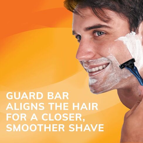 BIC Comfort 3 Hybrid Disposable Razors for Men, 1 Handle and 16 Cartridges With 3 Blades, 17 Piece Razor Kit for Men in Saudi Arabia