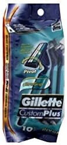 Gillette CustomPlus Pivot Disposable Razors - 10 ct in Saudi Arabia