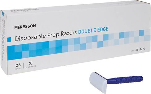 McKesson Single Blade Disposable Razors - Stainless Steel Blade, 24 Count, 1 Pack in Saudi Arabia