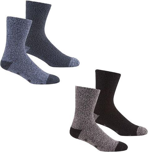 Mens 4 pairs Soft Lounge Socks with Gripper Soles/Slipper Socks in Saudi Arabia