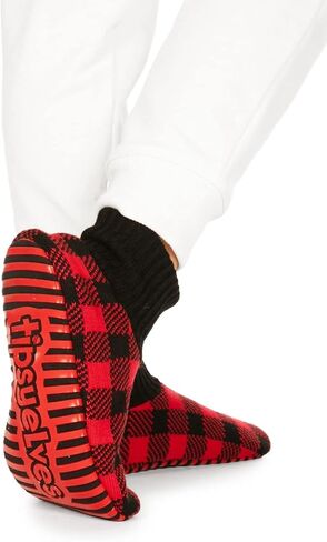 Tipsy Elves Unisex Ugly Christmas Sweater Inspired Fuzzy Slipper Socks for Adults in Saudi Arabia