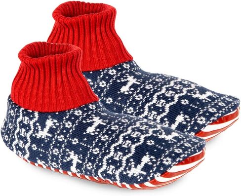 Tipsy Elves Unisex Ugly Christmas Sweater Inspired Fuzzy Slipper Socks for Adults in Saudi Arabia